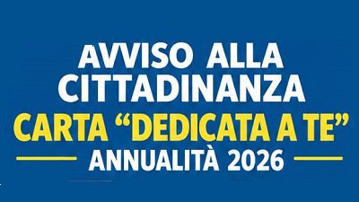carta dedicata a te 2026